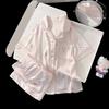 2026 Kids Ice Silk Pajamas Set Girls Cartoon Short Sleeve Shorts Sleepwear Lightweight Breathable Home Wear