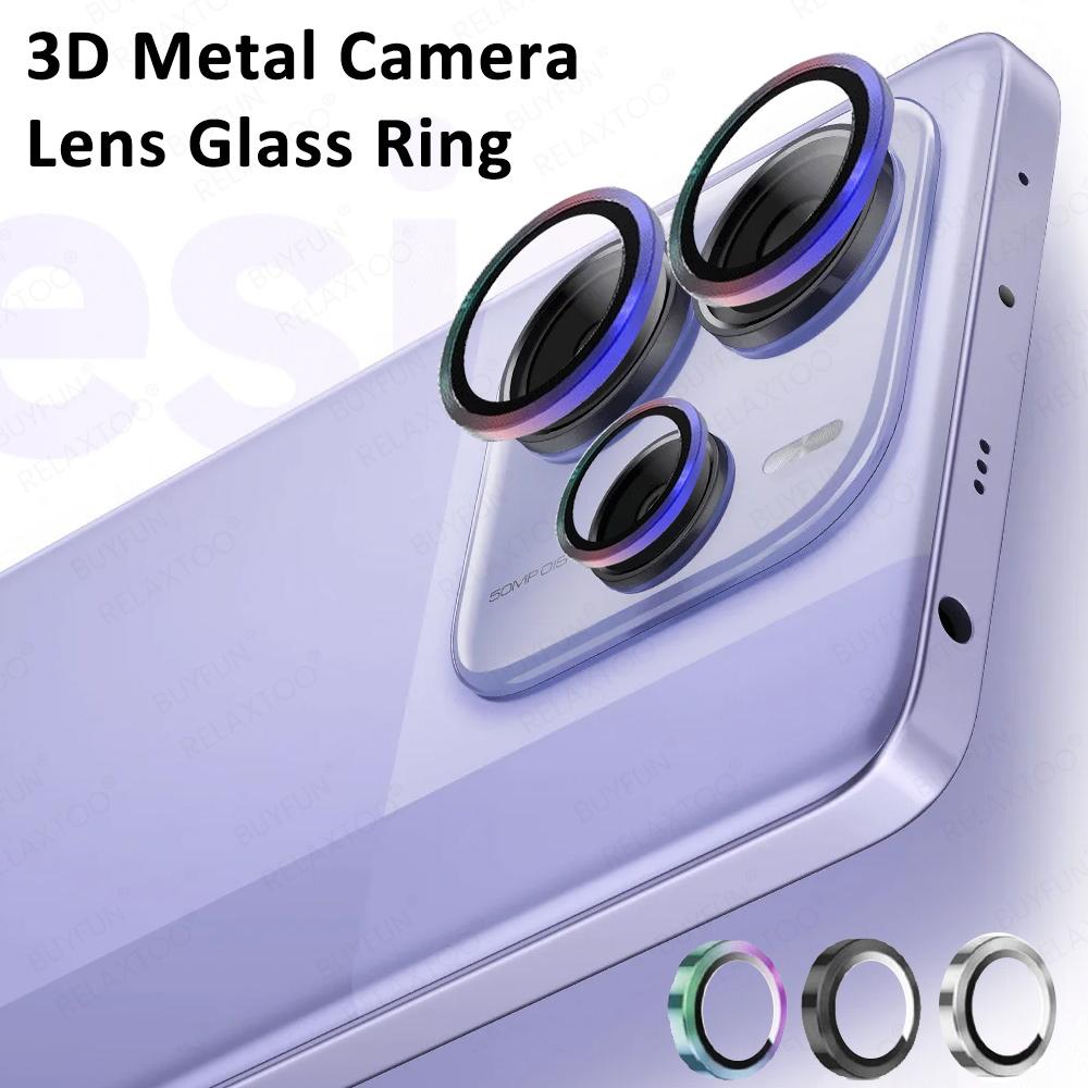 Redmy Note 14 5G Lens Ring Back Camera Protector Cap For Xiaomi Redmi Note14 Pro 13 Pro+ 14Pro 13Pro Note13 4G Back Lens Glass 4