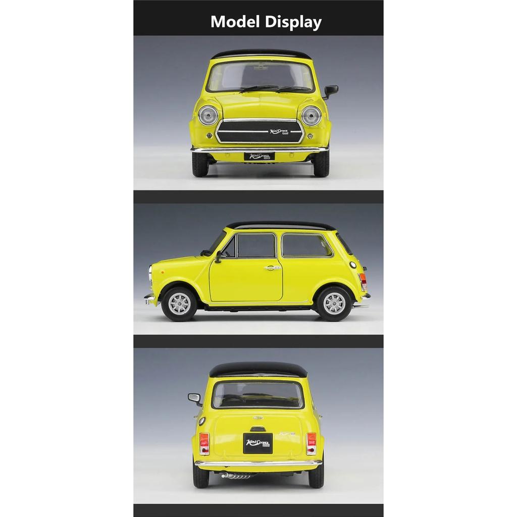 Welly 1/24 MINI COOPER 1300 Модель автомобиля из сплава Литой металл Классический Мини Автомобиль Модель Транспортного средства Симуляция Коллекция Детская Игрушка Подарок