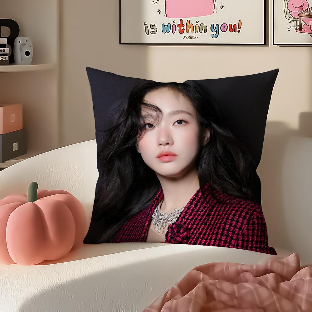 Talented Actress KKim Ko Eun Cushion Cover Pillowcase Short Plush Invisible zipper Room Sofa Cushion Cover