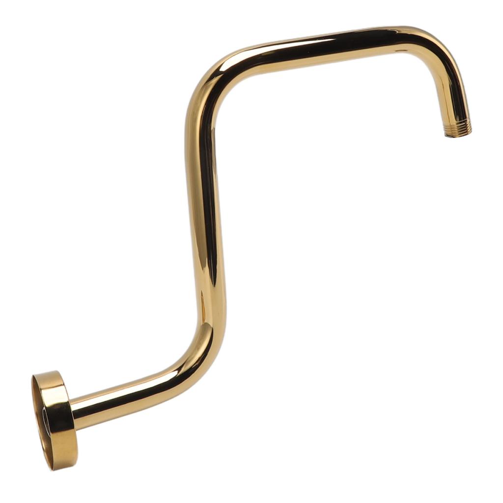 Shower Extension Arm Stainless Steel High Rise Shower Arm with Flange Wall Mounted Shower Head