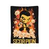 Мультяшный Скорпион Mortal Kombat Фланелевые Одеяла Смешное Плед для Кровати Дивана Диванчика 200x150см Покрывала