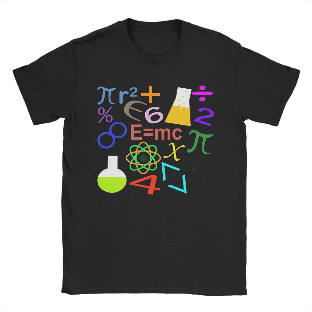 Футболка оверсайз Меловая доска Математические аргументы Пи Математика 100% хлопок Футболки Новинка Футболка для мужчин Лето Y2K Базовая одежда