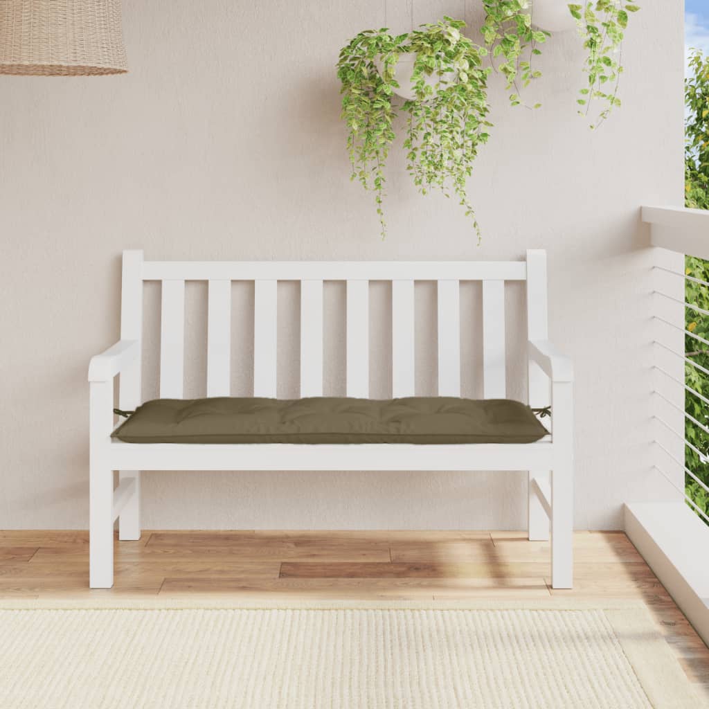 Vidaxl Poduszka Na Ławkę Ogrodową, Melanż Taupe, 120X50X7 Cm