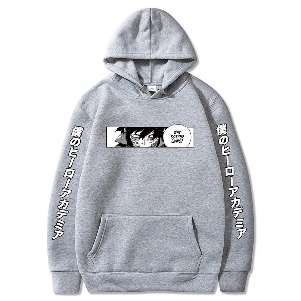 Harajuku Anime My Hero Academia Dabi Printed Hooded Men Women Oversized Hoodies Y2k Streetwear Unisex Classic Simple Sweatshirt