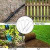30-50pcs U-Shaped Ground Stakes with 3-Holes Round Washer Lawn Turf Nails Garden Fabric Stakes for Fix Fabrics Weed Patio Tents