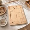 Wooden Bracelet Making Board Tray for DIY Jewelry Making and Crafting