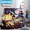 1PC Custom Name Daycare Moon Drop Adventure Throws Blanket Flannel Blankets for Couch Bed Gifts for Men Women Travel Picnic Christmas fan Gifts