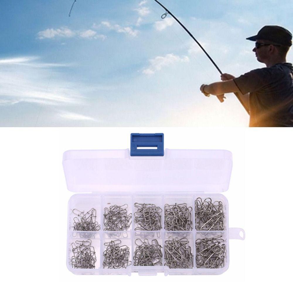 200PCS Quick Change Fishing Snap Pin Connector 0# 1# 2# 3# 4# Fishing Link Rigs Carp Fishing