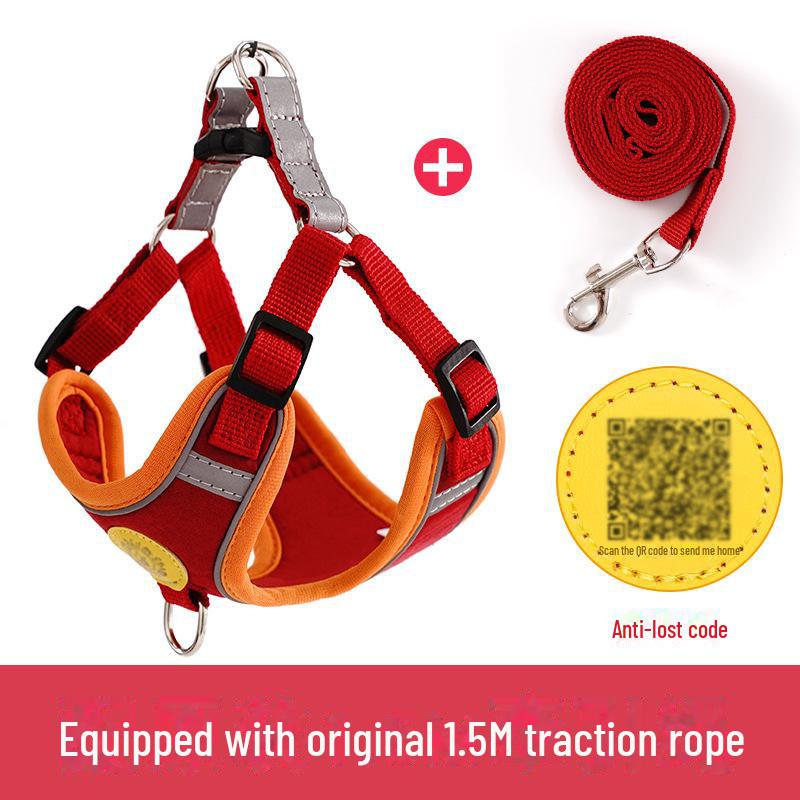 Светоотражающий комплект поводков и шлейки для собак мелких и средних пород - конструкция, препятствующая выскальзыванию