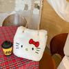 Furry Kitten Bucket Bag Chain Hand Carry Drawstring Bag New Personalized Cartoon Shoulder Messenger Bag Gift