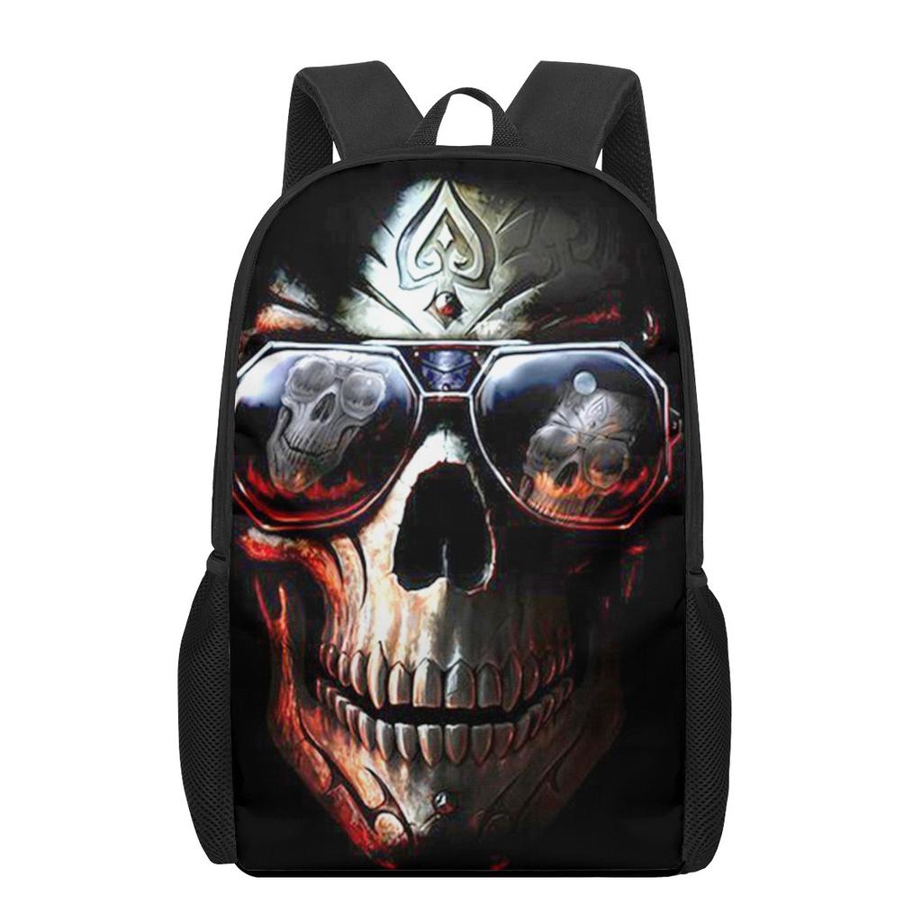 Креативный готический череп с принтом подростков повседневные сумки через плечо для мальчиков и девочек школьные сумки для женщин и мужчин дорожные рюкзаки для ноутбука
