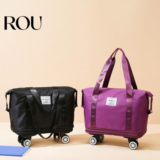 Luggage Organizer Bag Travel Duffel with Detachable Wheels Large Capacity Dry Wet Separation Waterproof Gym Oxford Cloth Outdoor Overnight Workout