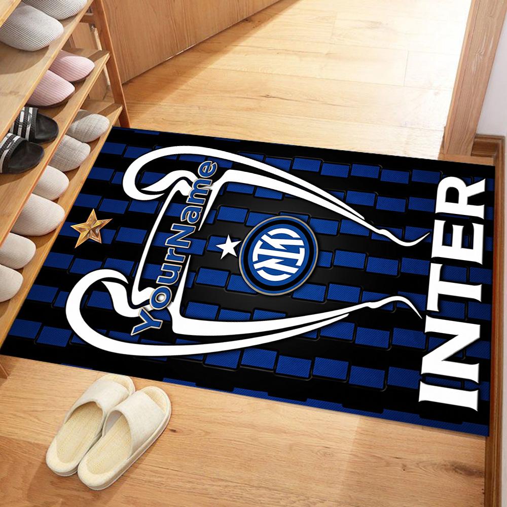 Inter Milan Customized Name Floor Rug Office Rug Perfect for Hallway Playrooms Foyer Decorate room Antislip Carpet Decorate Offices
