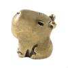 Brass Capybara Figurine Sculpture Statuette Small Statue for Cabinet