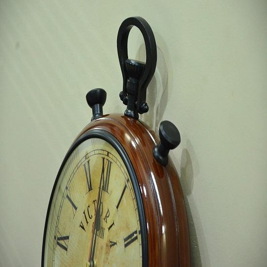 Часы подвесные ручной работы из дерева и латуни для дома, офисного декора 30,48 см