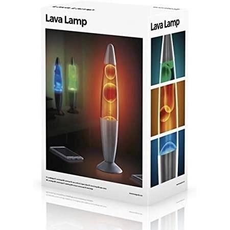 Lampe de table - Magma - Lampe de lave 25 W - Design rétro - Couleur bleu