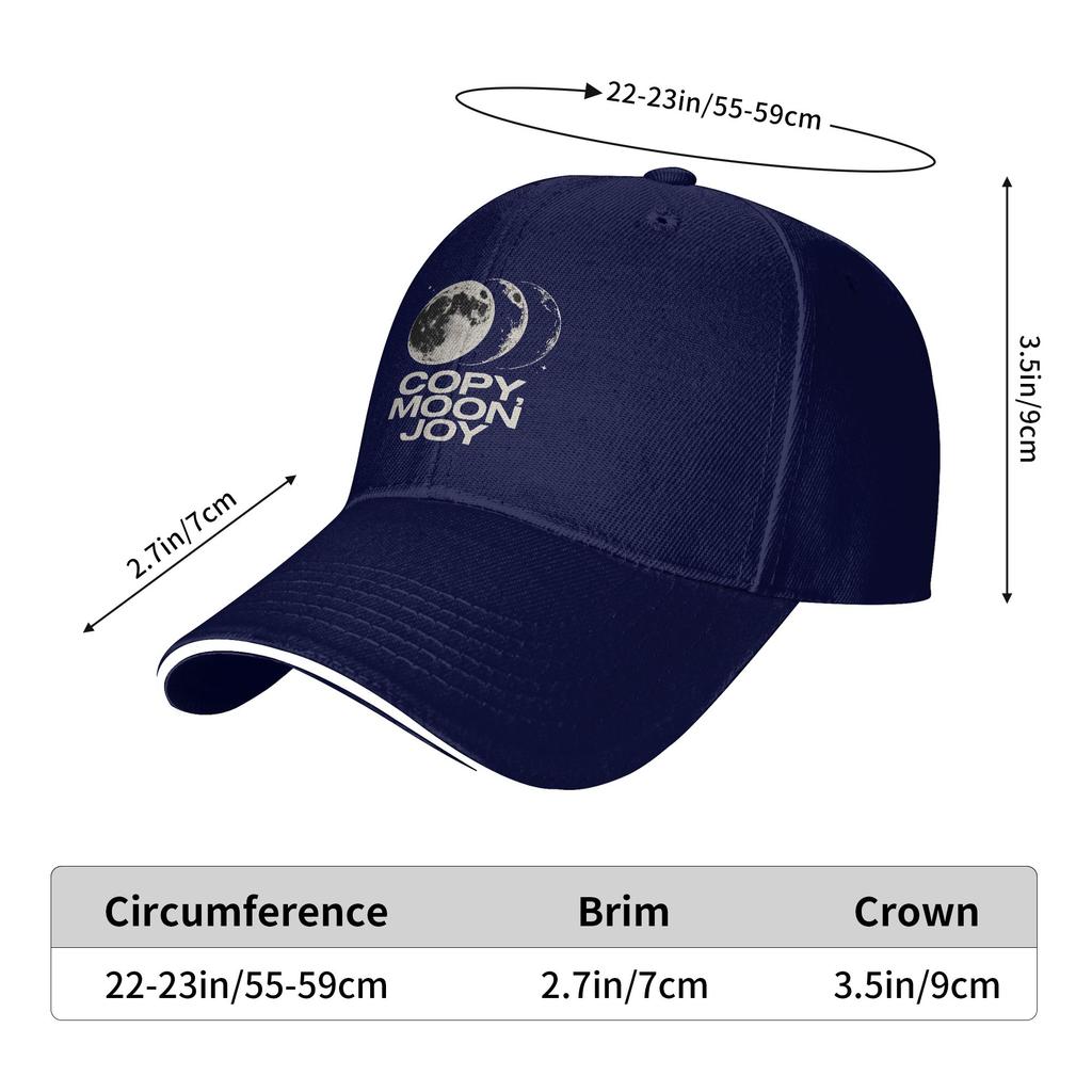 Copy Moon Joy Sun Baseball Cap Summer Couple Women Print Trucker Hat Adjustable y2k Funny Hunting Camping Snapback Cap