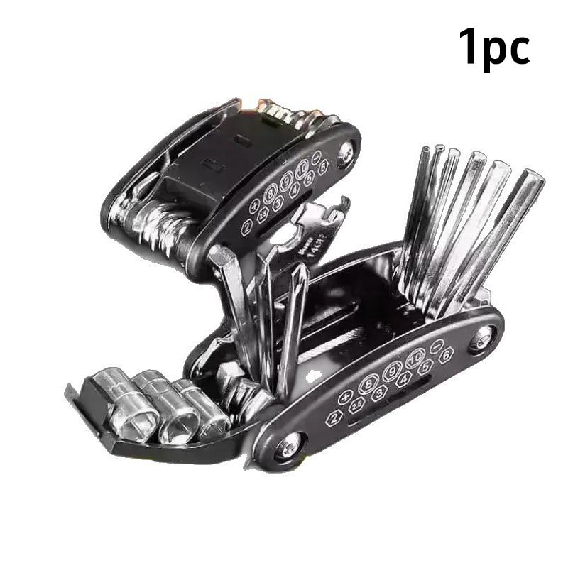 16-in-1 Socket Wrench Set Portable Folding Screwdriver Multi-Tool Compact EDC Repair Kit for Electronics & Bicycle Easy to Use