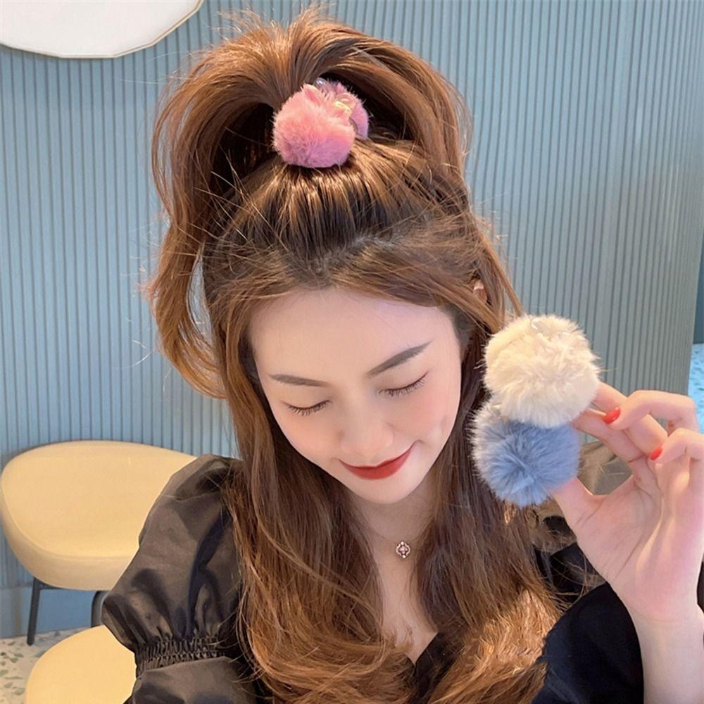 And Winter Wome Hair Claw Plush Hair Claw Child Headwear Korean Style Hair Clip Small Hairpin