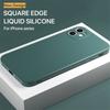 Роскошный противоударный чехол из жидкого силикона для iPhone 11 12 13 14 15 Pro Max7 8 iphone 15 X XS XR Max Mini Задняя мягкая крышка Funda