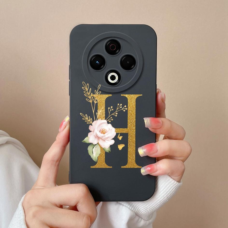 Чехол для Tecno Spark GO 1 2025 Sprak 30 20 Pro 30C Pop 9 Camon 30S Pro 4G 5G популярные цветы AZ буквы мягкий силиконовый противоскользящий чехол для телефона Tecno