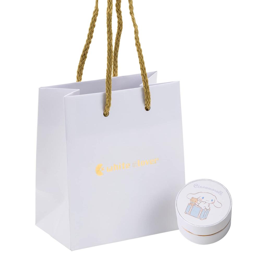 Cinnamoroll Sanrio Танцующий камень Ожерелье Открытое сердце Подвеска Розовое золото [Белый клевер] SACI-N052PG Женское