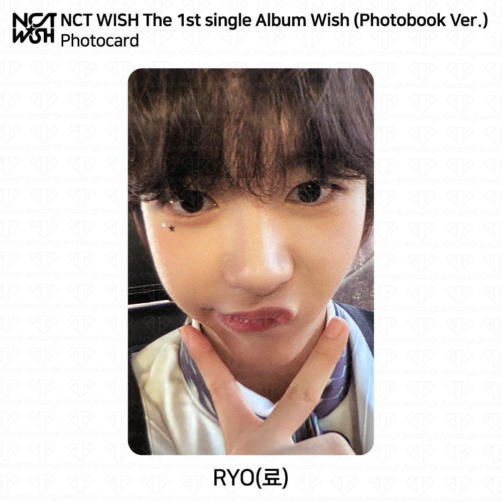 NCT WISH The 1st Single Album WISH Official Photocard Polaroid RIKU YUSHI KPOP