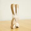 Easter Bunny Ornament ,Desktop Figure ,Wooden Rabbit Ornament, Sculpture for Walkway