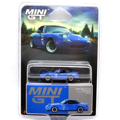 MINI GT масштаб 1:64 MAZDA MIATA MX-5 (Не Доступно) ОТРЕГУЛИРОВАННАЯ ВЕРСИЯ (ТЕМНО-СИНИЙ) США MiJo Toys Эксклюзив Mazda Miata MX-5 (Не Доступно) Настроенная версия (Темно-синий) MGT01069-BL
