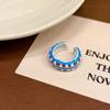 Adjustable Opening Finger Ring Dopamine Heart Ring Fashionable Glaze Ring  Cute Ring For Girls