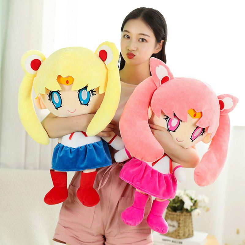 Adorable Sailor Moon Rabbit Cartoon Plush Toy With Soft Pp Cotton Stuffing For Girls