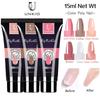 15ml Poly Nail Gel Nail Building For Nail Extension Poly UV Builder Nail Gel Hard Jelly Nail Art Design All for Manicure