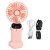 Neck Fan 5 Speed Mode Strong Airflow LED Battery Indicator Detachable Hands Free USB Handheld Fan