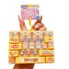 Transparent Dual-Tone Mini Keyboard Pendant 26-Key Keyboard Keychain  Desktop Decoration