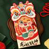 4Pcs Red Envelope Chinese New Year Red Packet Cute Cartoon Dragon Design Good Luck Money Envelope for Festive