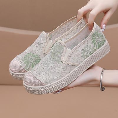 Обувь женская весна и осень новая повседневная и удобная обувь-лоферы на одной педали легкая и дышащая модная универсальная обувь для мам