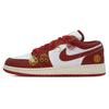 Jordan Air Jordan 1 Винтажные Баскетбольные Кроссовки Женские Низкие Белый/Золотой/Красный FJ3465-160(Team84-S-BOX)