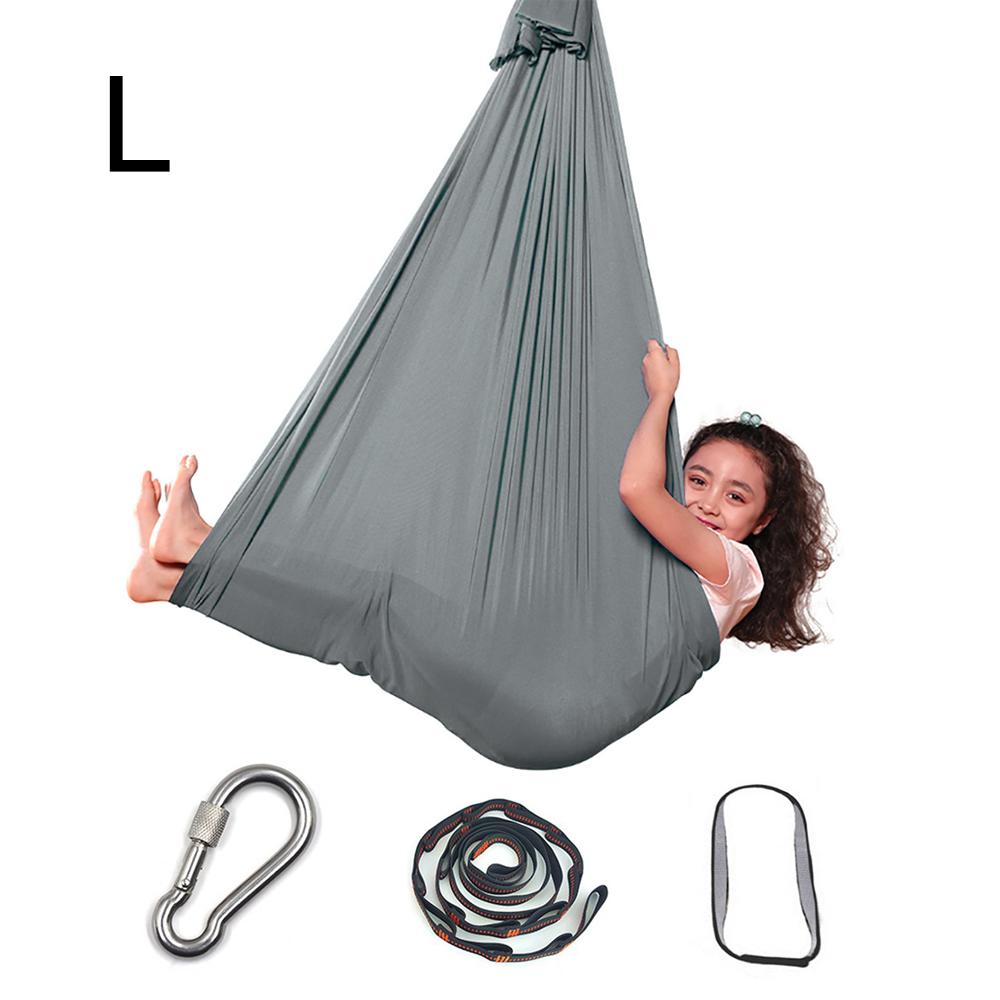 Детский гамак для йоги, эластичная кровать, качели для дома и улицы, регулируемый гамак, инструмент для йоги и фитнеса с удлинителями