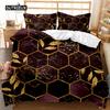 Honeycomb Hole Duvet Cover Set, Geometric Print Twin Bedding Set, Stereoscopic Dense Hole Warmly Queen Size Qulit Cover