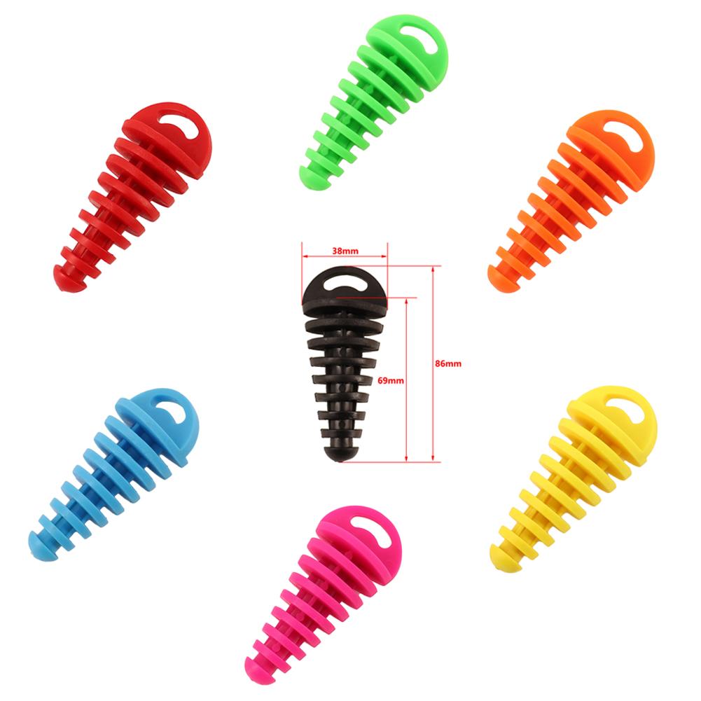 Защитная заглушка для выхлопной трубы мотоцикла, резиновая выхлопная труба для мотокросса Yamaha Mt 125 Kawasaki Z1000 Piaggio Zip Muffler Flute