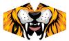 Cloth Face Mask With Filter, Tiger Print Adult