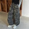 Модные камуфляжные брюки карго для девочек - Коллекция Весна и Осень 2025 Повседневные брюки