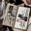 Ретро креативный набор стикеров для journaling 'Сахарная Поэзия' - Отрывные длинные полоски для DIY коллажей и базового декорирования