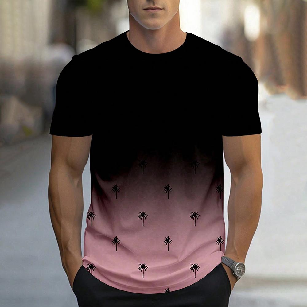 Повседневная повседневная модная футболка для мужчин с графическим 3D-принтом футболки повседневные футболки с коротким рукавом свободная мужская одежда топы лето