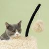 Cat Tree in Sheep Design, with Scratching Posts, Tunnel and Toy, 98 cm, Light Brown
