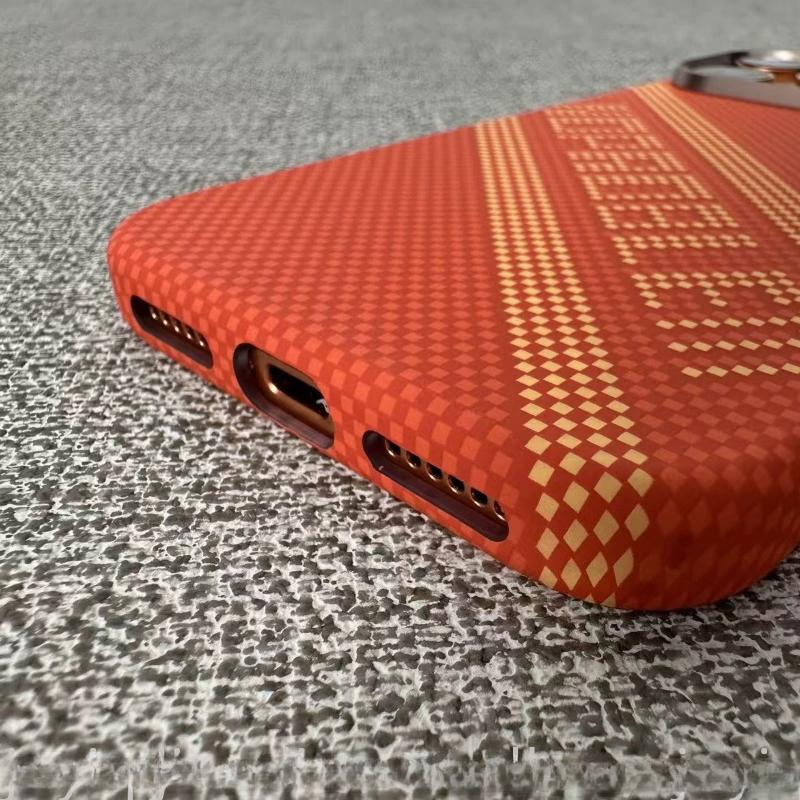 Высококачественный узор под карбон для чехла телефона Magsafe для IPhone 17 Pro Max 16 15 Pro Магнитная зарядка Защита от падения Защитная крышка
