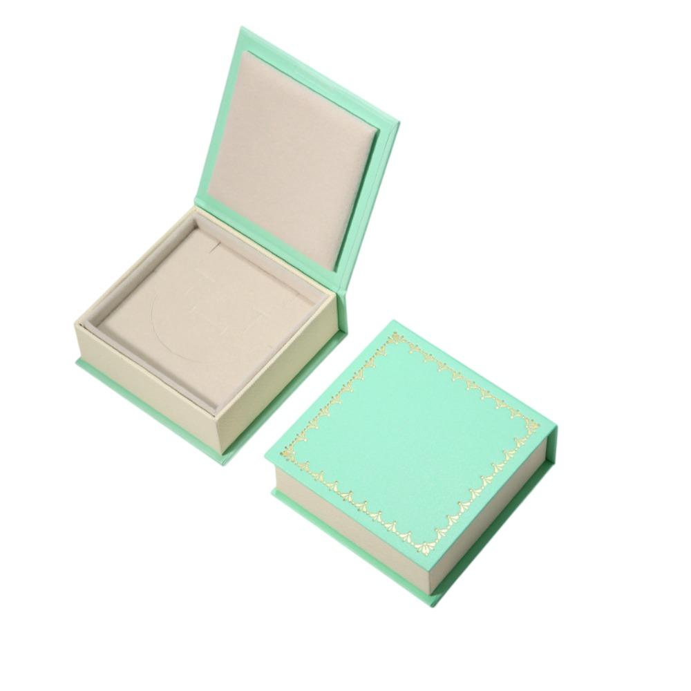 Square Jewelry Storage Case with Sponge Portable Travel Jewelry Box Vanity Gift