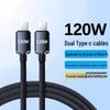 120W Fast Charging Dual Type-C Data Cable for Apple 15 & Huawei Laptops - Cross-Border Compatibility