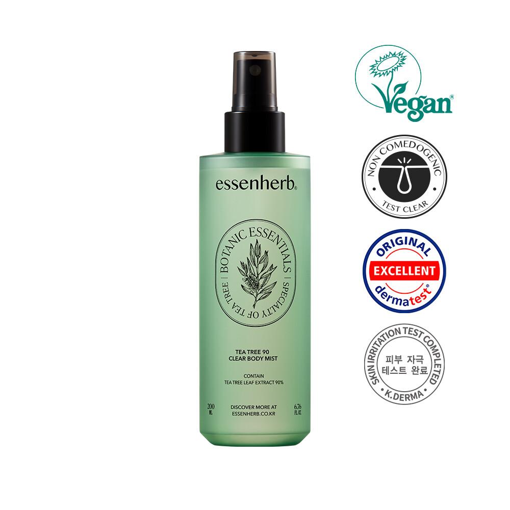 essenherb Чайное дерево 90 Прозрачный спрей для тела 210 мл